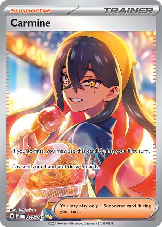 Carmine | Twilight Masquerade | Scarlet & Violet | 217/167 | New Mint | Special Illustration Rare