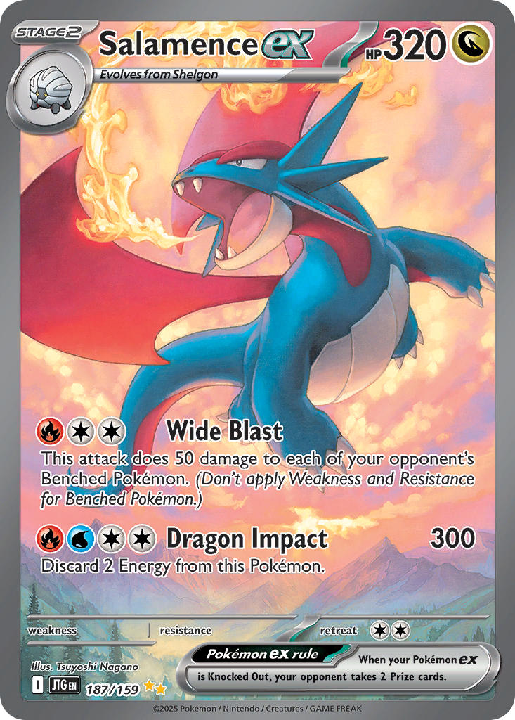 Salamence ex | Journey Together | Scarlet & Violet | 187/159 | New Mint | Special Illustration Rare