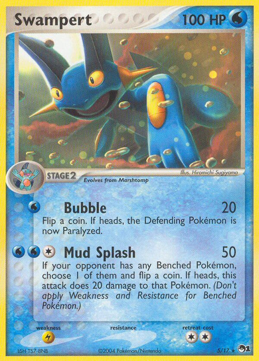 Swampert | POP Series 1 | EX | 5/17 | New Mint | Rare