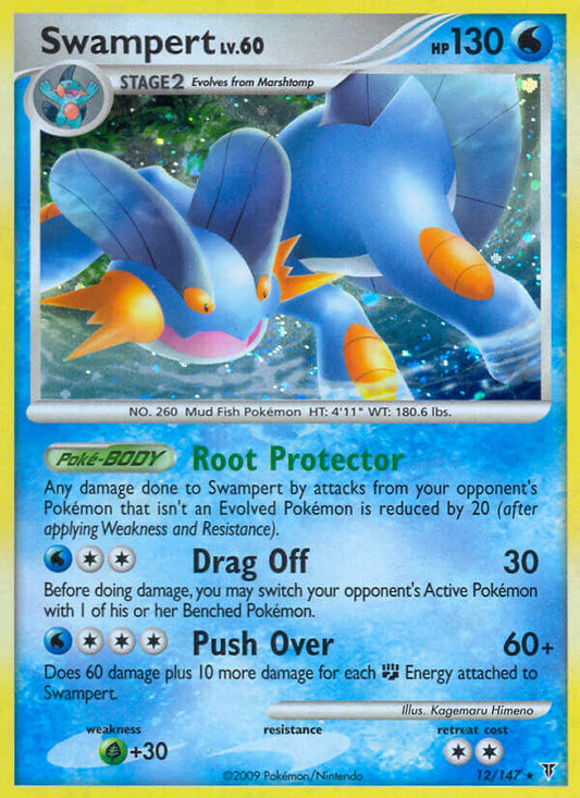 Swampert | Supreme Victors | Platinum | 12/147 | New Mint | Rare Holo