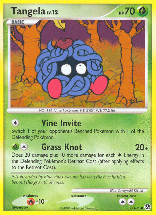 Tangela | Great Encounters | Diamond & Pearl | 87/106 | New Mint | Common