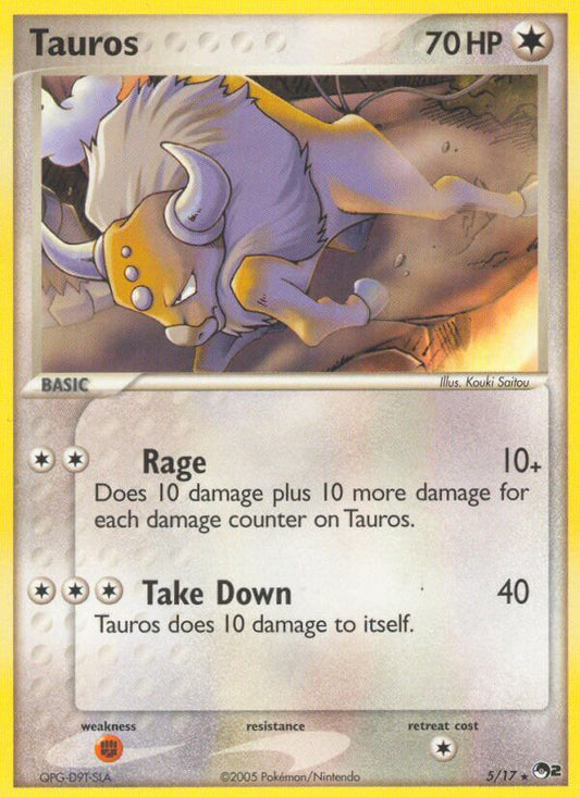 Tauros | POP Series 2 | EX | 5/17 | New Mint | Rare