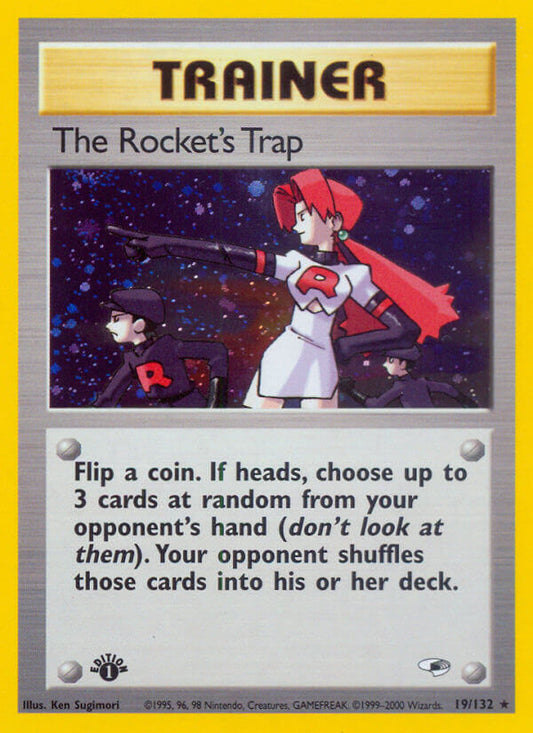 The Rocket’s Trap | Gym Heroes | Gym | 19/132 | New Mint | Rare Holo