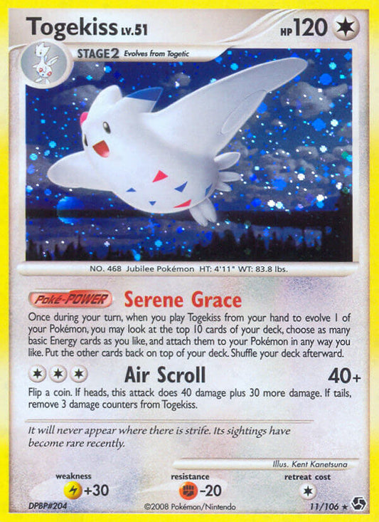 Togekiss | Great Encounters | Diamond & Pearl | 11/106 | New Mint | Rare Holo