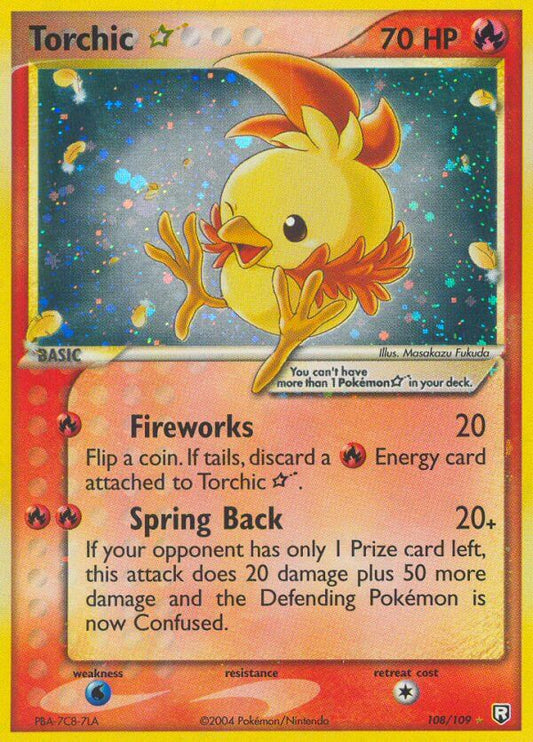 Torchic Star | Team Rocket Returns | EX | 108/109 | New Mint | Rare Holo Star