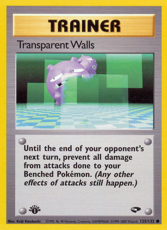 Transparent Walls | Gym Challenge | Gym | 125/132 | New Mint | Common