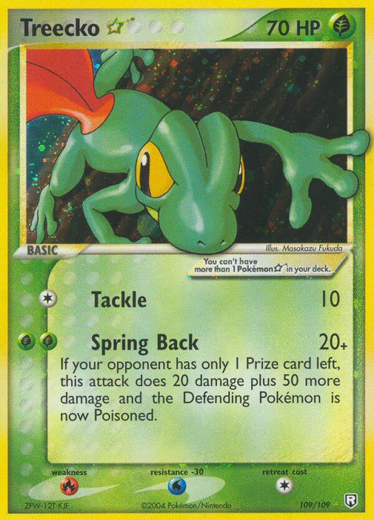 Treecko Star | Team Rocket Returns | EX | 109/109 | New Mint | Rare Holo Star