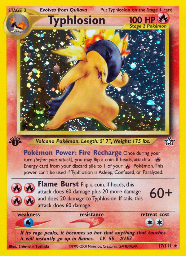 Typhlosion | Neo Genesis | Neo | 17/111 | New Mint | Rare Holo