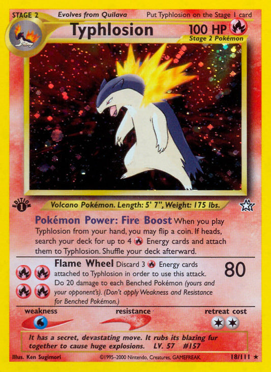 Typhlosion | Neo Genesis | Neo | 18/111 | New Mint | Rare Holo