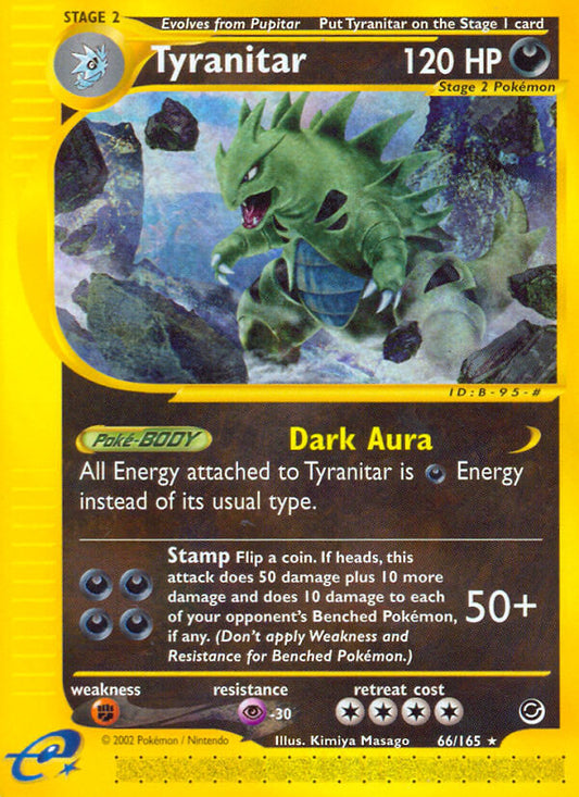 Tyranitar | Expedition | E-Card | 66/165 | New Mint | Rare