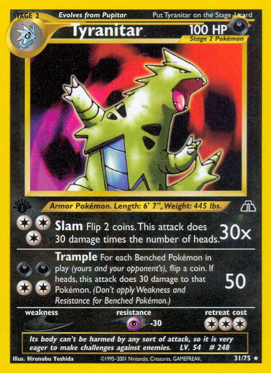 Tyranitar | Neo Discovery | Neo | 31/75 | New Mint | Rare