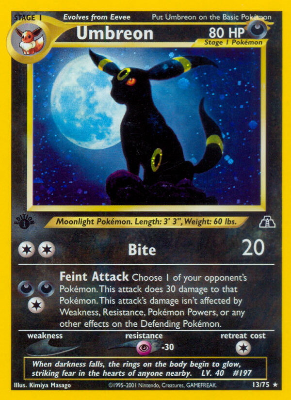 Umbreon | Neo Discovery | Neo | 13/75 | New Mint | Rare Holo