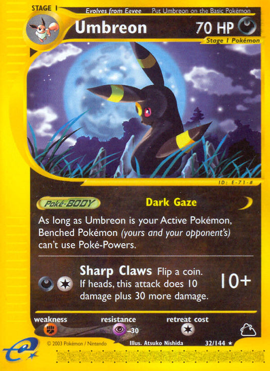 Umbreon | Skyridge | E-Card | 32/144 | New Mint | Rare