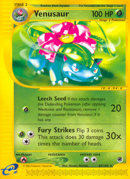 Venusaur | Expedition | E-Card | 67/165 | New Mint | Rare