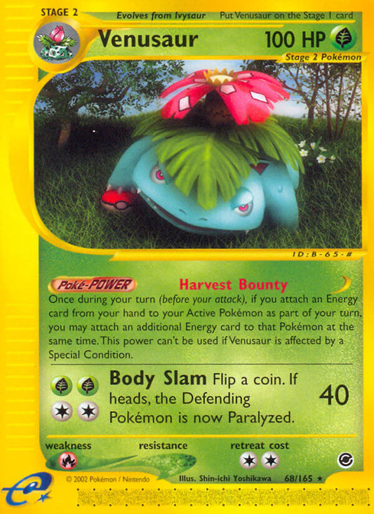 Venusaur | Expedition | E-Card | 68/165 | New Mint | Rare