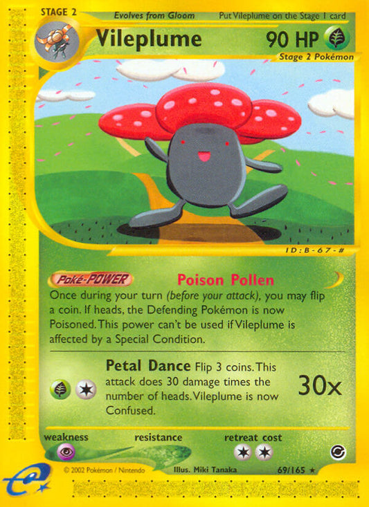 Vileplume | Expedition | E-Card | 69/165 | New Mint | Rare