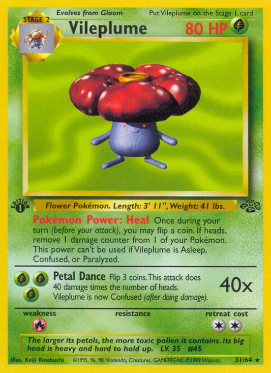 Vileplume | Jungle | Classic | 31/64 | New Mint | Rare