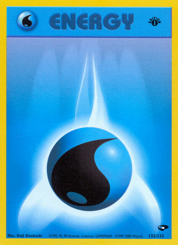 Water Energy | Gym Challenge | Gym | 132/132 | New Mint | No Rarity