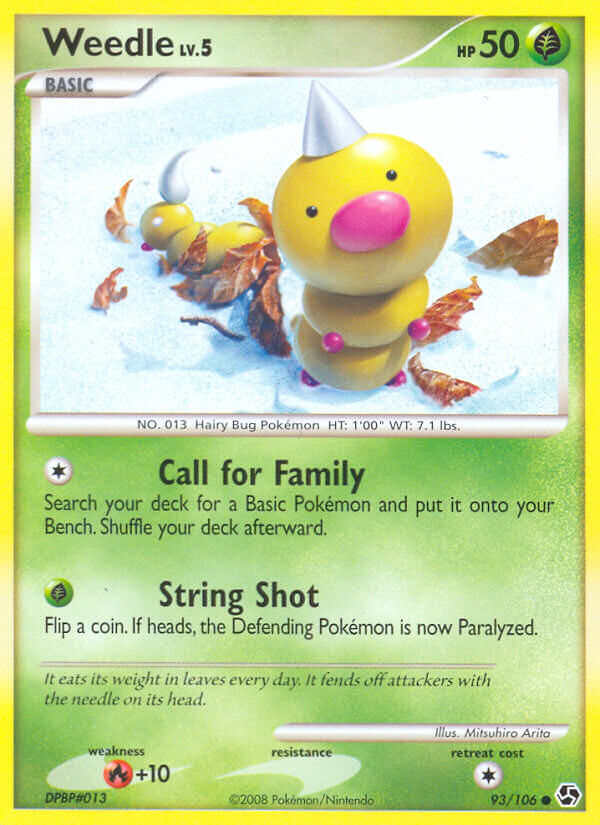 Weedle | Great Encounters | Diamond & Pearl | 93/106 | New Mint | Common