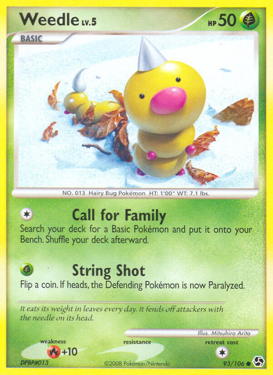 Weedle | Great Encounters | Diamond & Pearl | 93/106 | New Mint | Common