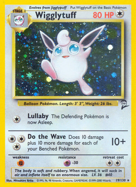 Wigglytuff | Base Set 2 | Classic | 19/130 | New Mint | Rare Holo