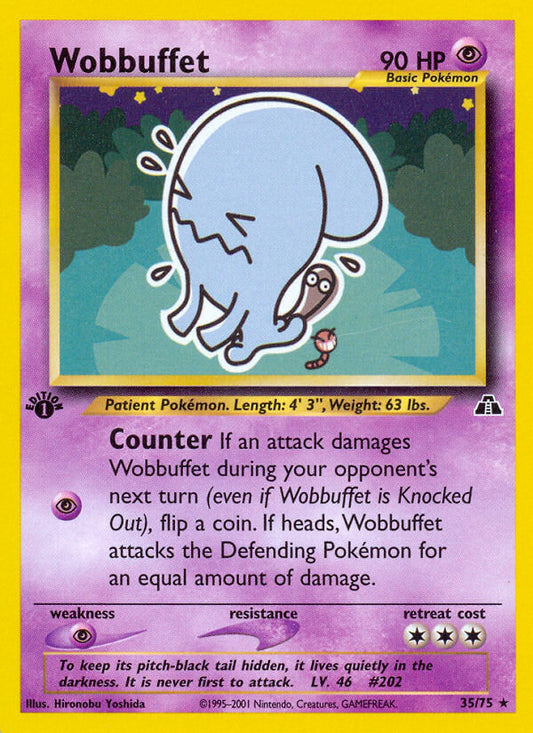 Wobbuffet | Neo Discovery | Neo | 35/75 | New Mint | Rare
