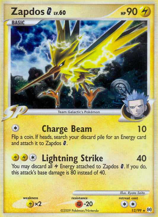 Zapdos G | Arceus | Platinum | 12/99 | New Mint | Rare Holo